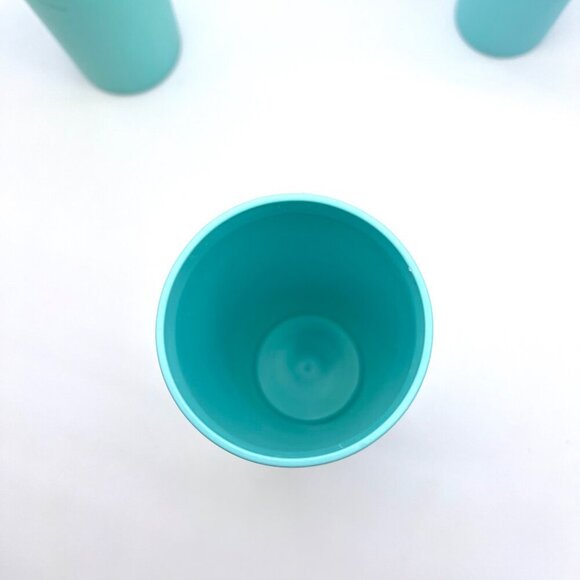 Vintage Tupperware Nesting Tumblers Blue Set of 3 60s Midcentury USA - Picture 6 of 10